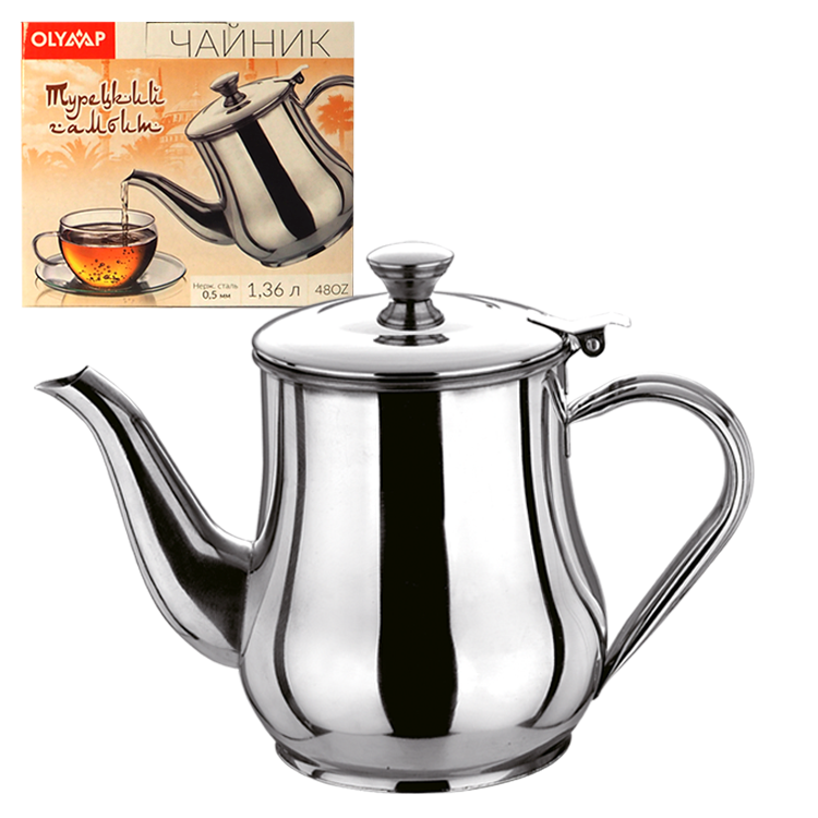 Teekanne "Türkisches Gambit" 1,36 L, Edelstahl