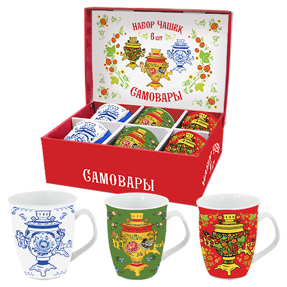 Tassen - Set "Samowar", 6 x 330 ml