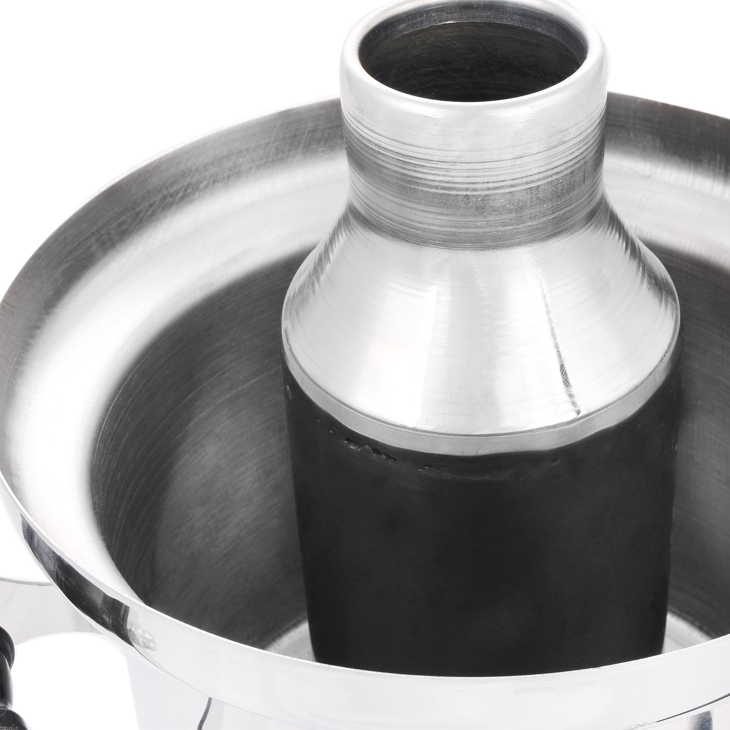 Samowar aus Edelstahl mit Holzgriffen, 5 Liter