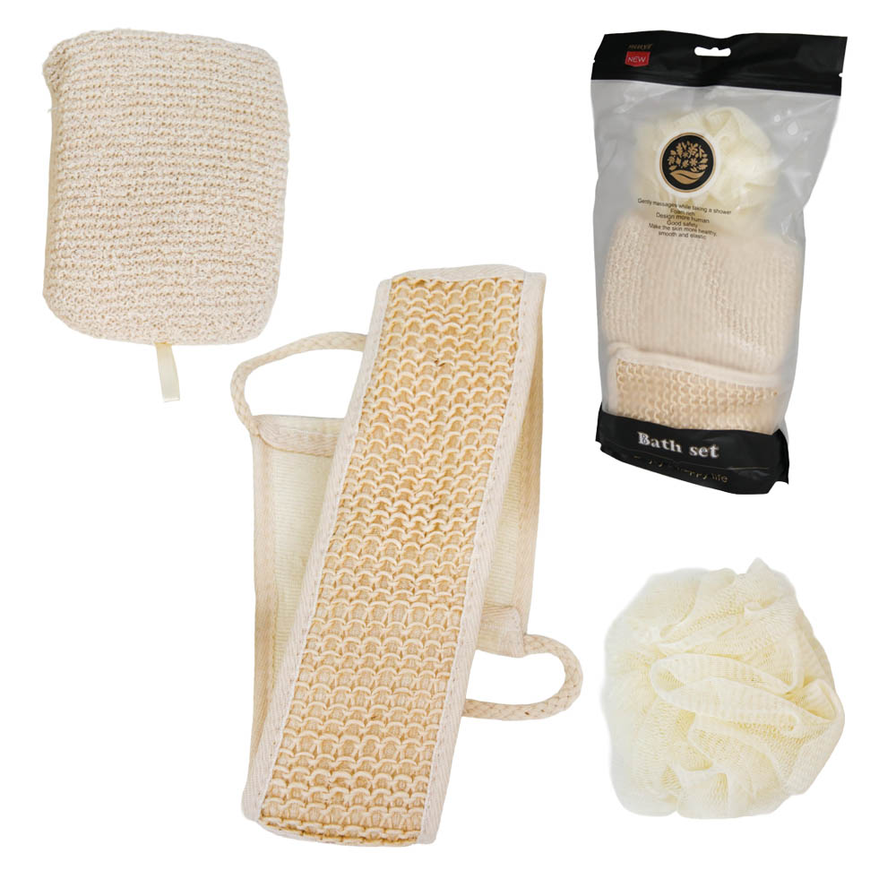 Badeset aus Sisal 3-tlg.