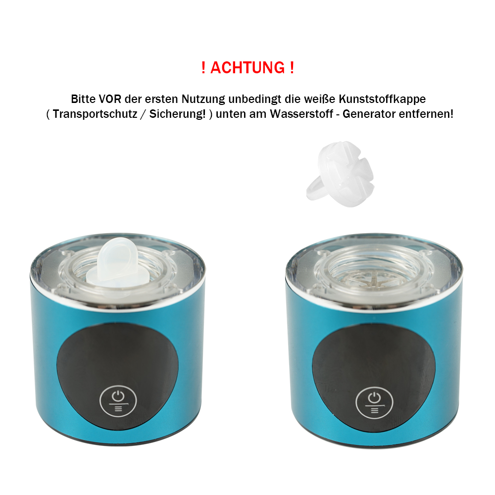 B-Ware BEM EVA Hydrogenflasche 280 ml - Wasserstoff-Wasserflasche mit SPE (PEM) Elektrolyse - Technologie