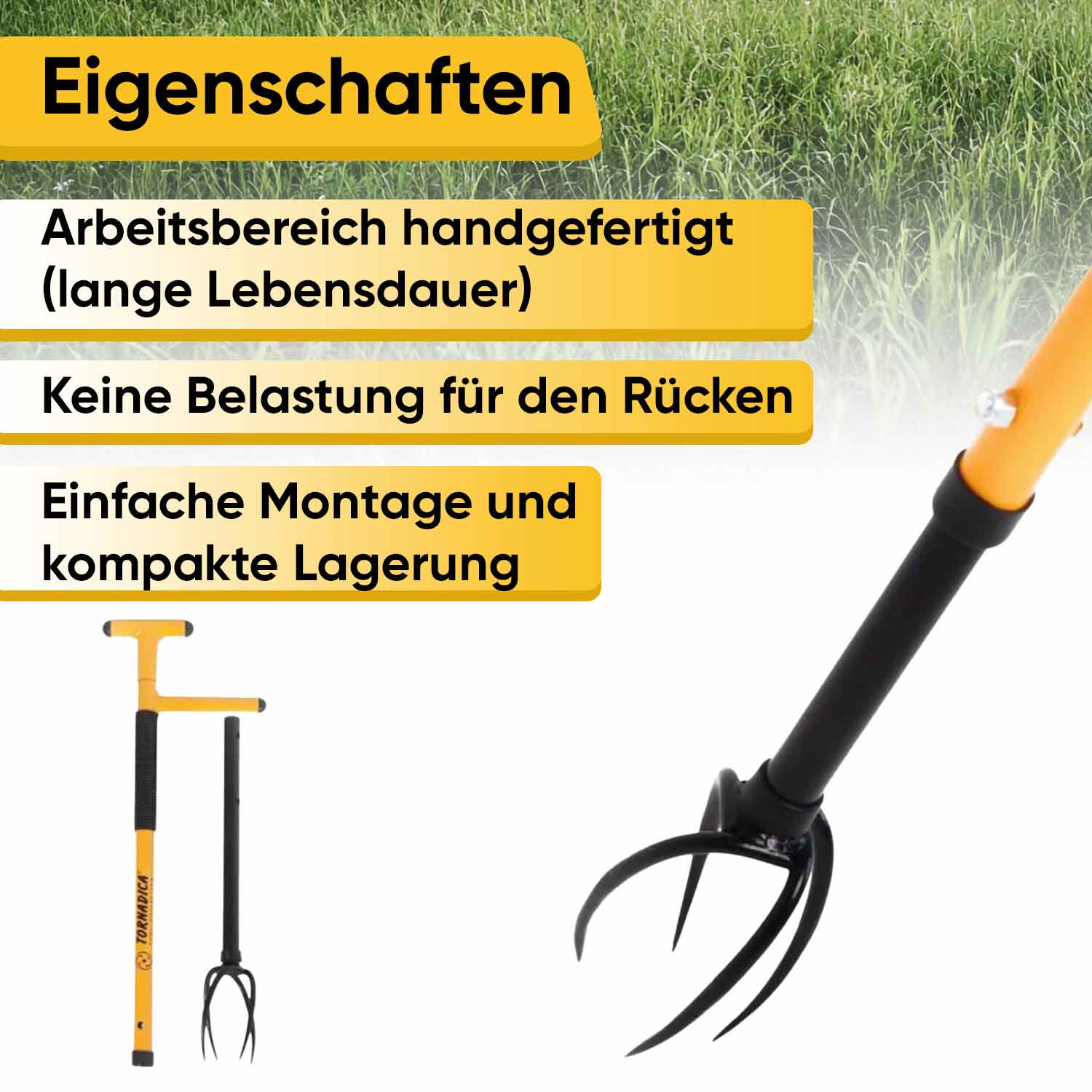 TORNADICA leichter Unkrautentferner zum effektiven Arbeiten