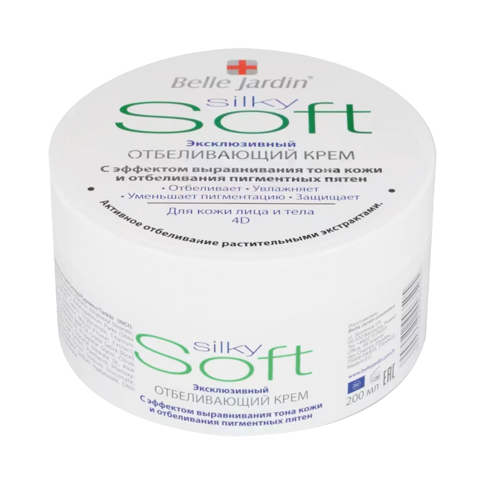 Belle Jardin Gesichts- und Körpercreme Whitening 4D, 200 ml