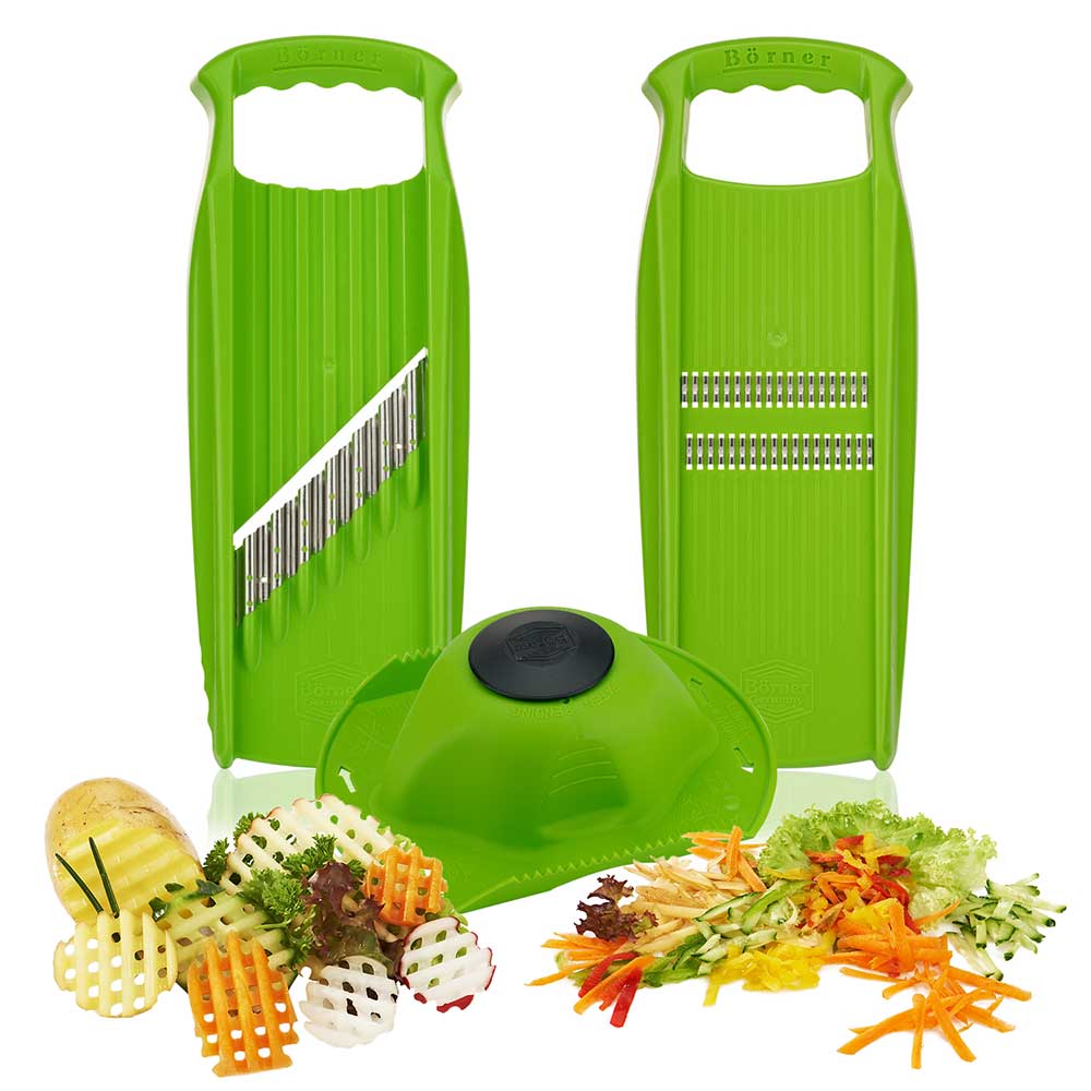 Börner Rohkost Reiben-Set 3-teilig, grün