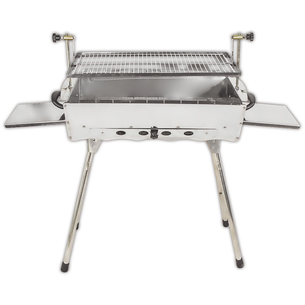 Mangal "Ideal" aus Edelstahl 2 mm, 60 x 57.5 x 26.5 cm