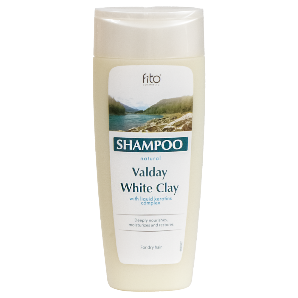 Fito Kosmetik Shampoo auf Valdai weißem Ton Haarwiederherstellung, 270 ml