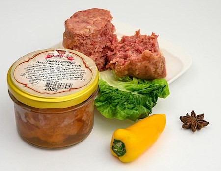 Family Farm Tuschonka - geschmortes Rindfleisch, 200 g