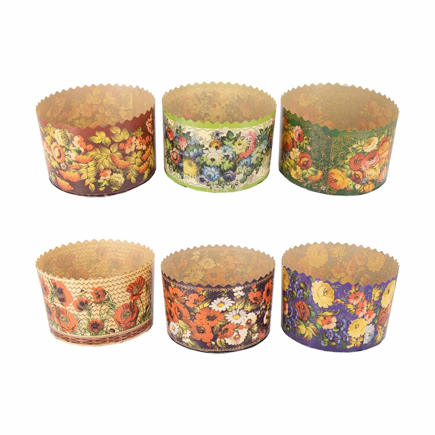 Backform-Set für Osterkuchen "Zhostowo" ∅ 13 cm, 50 St.