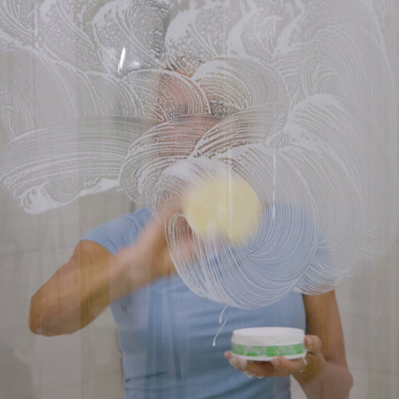 Pure100 MagicShine - Weiße Magie Mehrzweckreiniger, 300 g (inkl. Reinigungsschwamm) 1+1