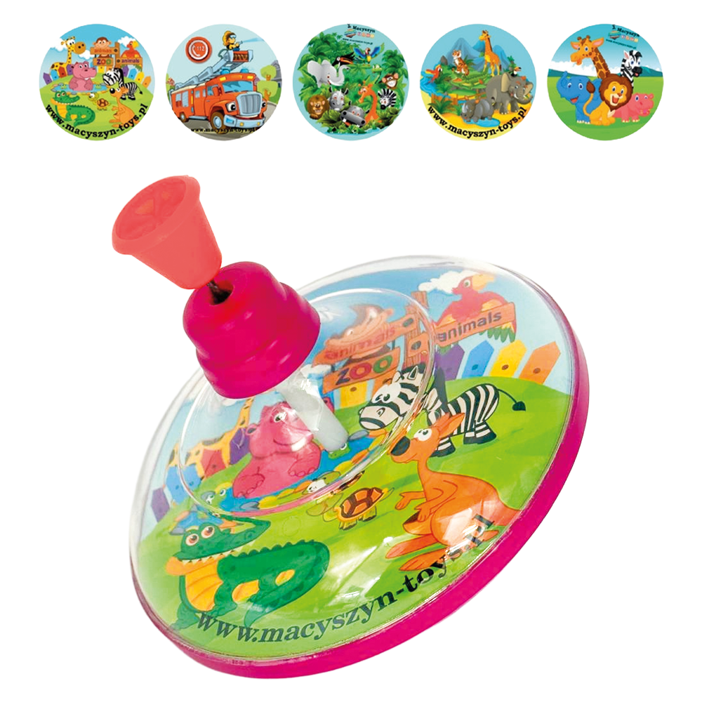 Märchen-Kunststoffkreisel Lux, transparent