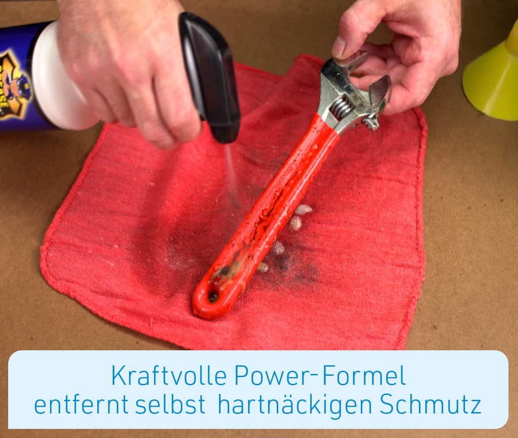 Grease Police Fett- & Schmutzlöser inkl. Mikrofasertuch 500ml + 500ml GRATIS