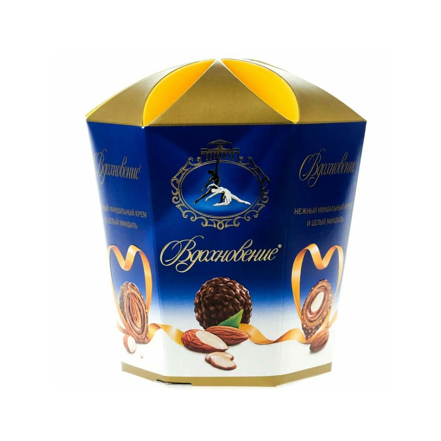 Vdohnowenije Pralinen mit Mandelcreme und ganzen Mandeln, Schachtel 150 g