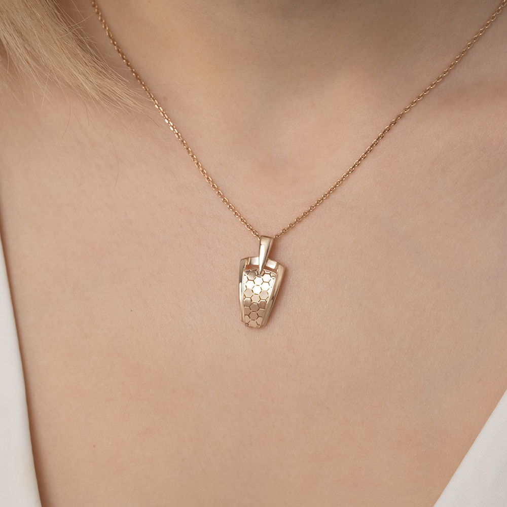 Anhänger aus 585er Rotgold, Höhe ca. 24 mm