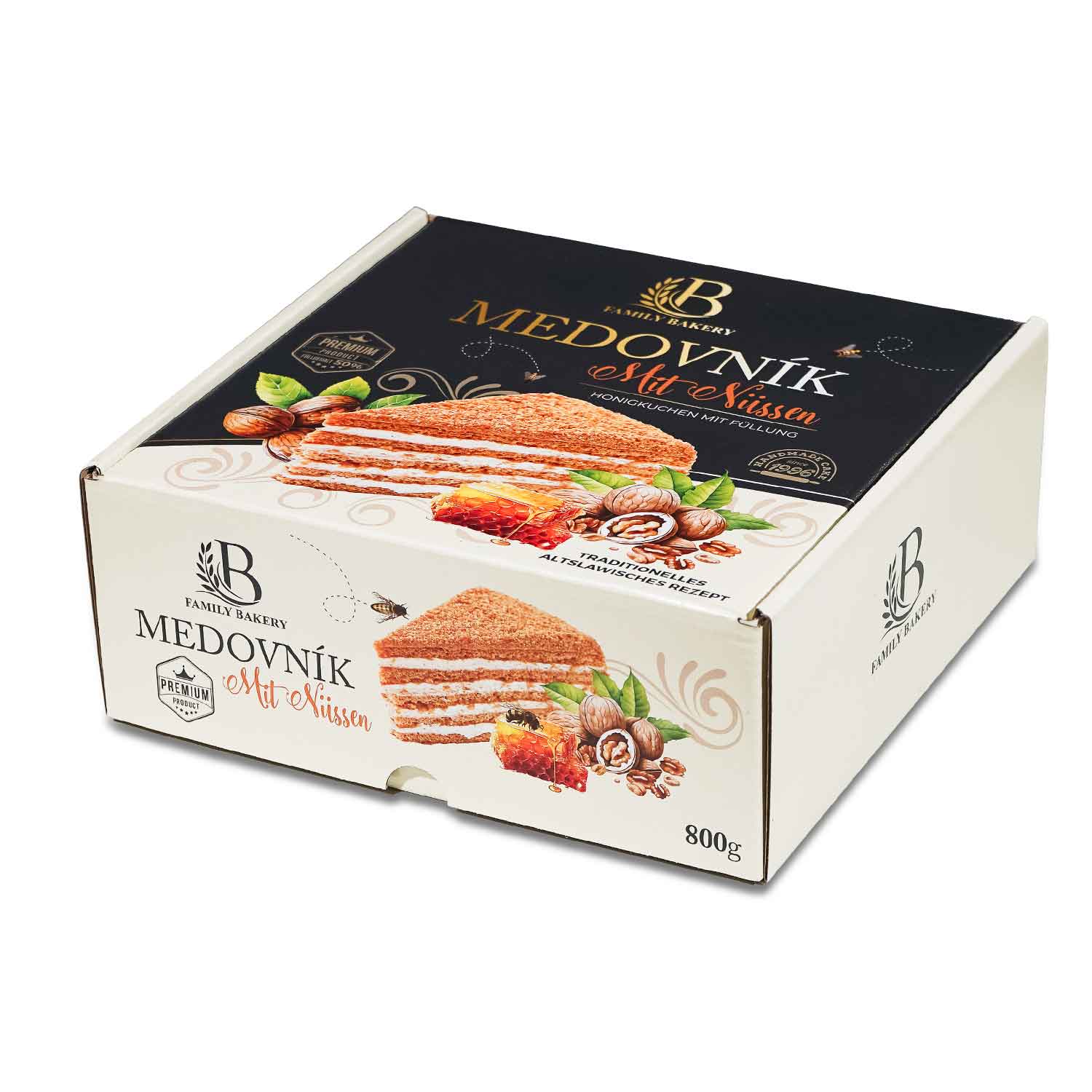 Family Bakery Honigtorte mit Nüssen, 800 g TK
