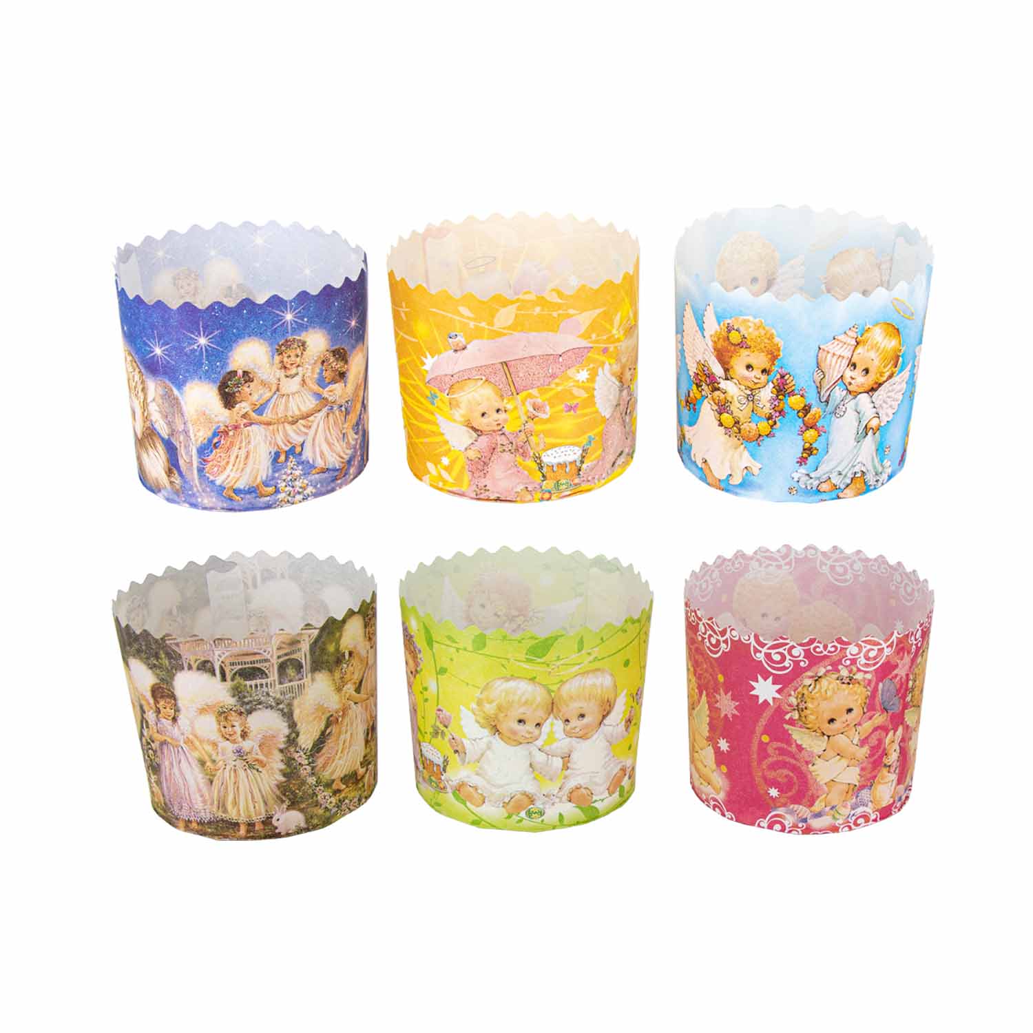 Backform-Set für Osterkuchen "Engel" ∅9 cm, 50 St.