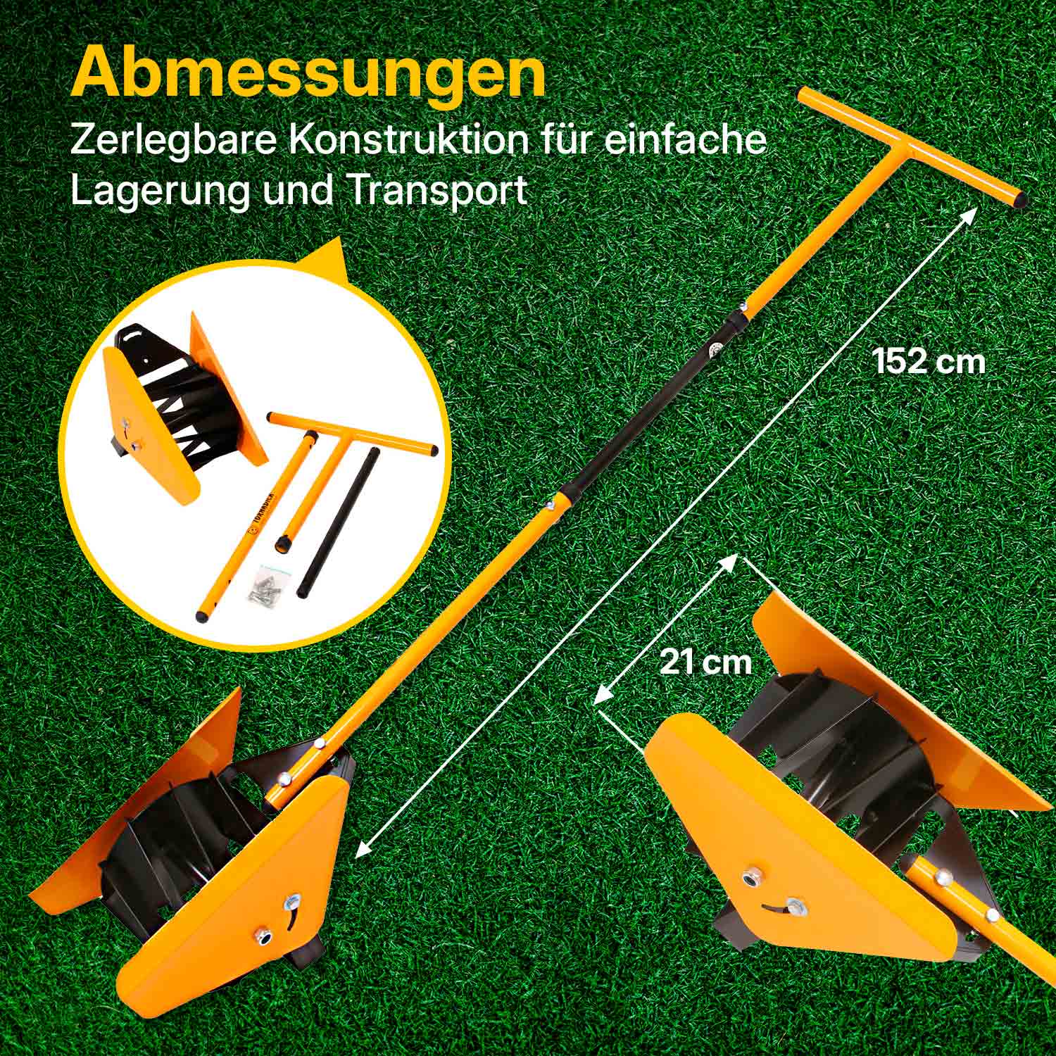 TORNADICA Wurzelentferner innovative Mini-Version des Culti-Weeders