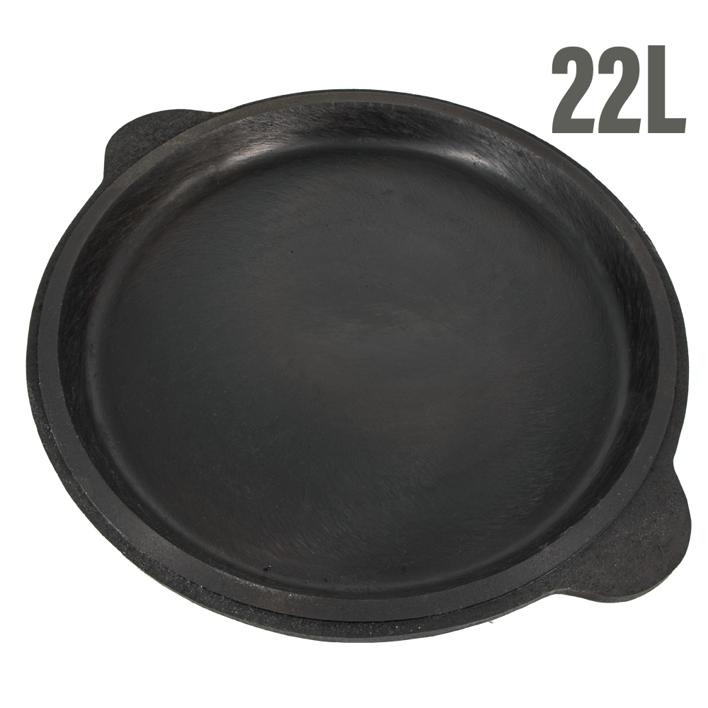 Deckel-Bratpfanne aus Gusseisen für Kasan 22 L