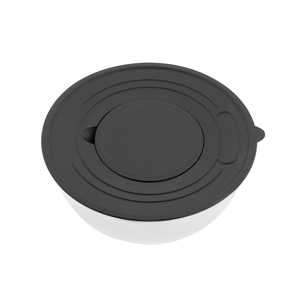 BEM Edelstahlschüssel Set mit 2 Reiben und Deckel 16 cm, 20 cm und 24 cm