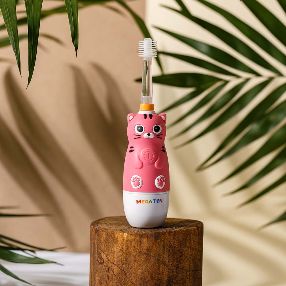 MEGA TEN Elektrische Zahnbürste Figur: Sonic Kätzchen