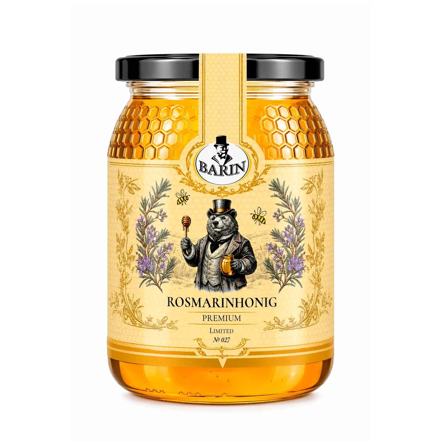 BARIN Honig Genuss Set – Heide, Lavendel & Rosmarin (3 x 500 g)