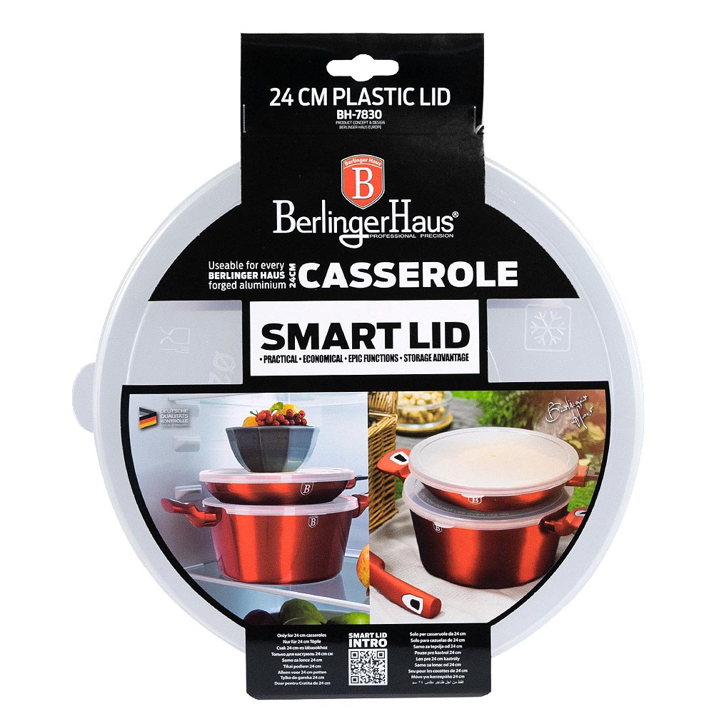 Berlinger Haus Kunststoffdeckel für 24 cm Schmortopf, Aspen Collection