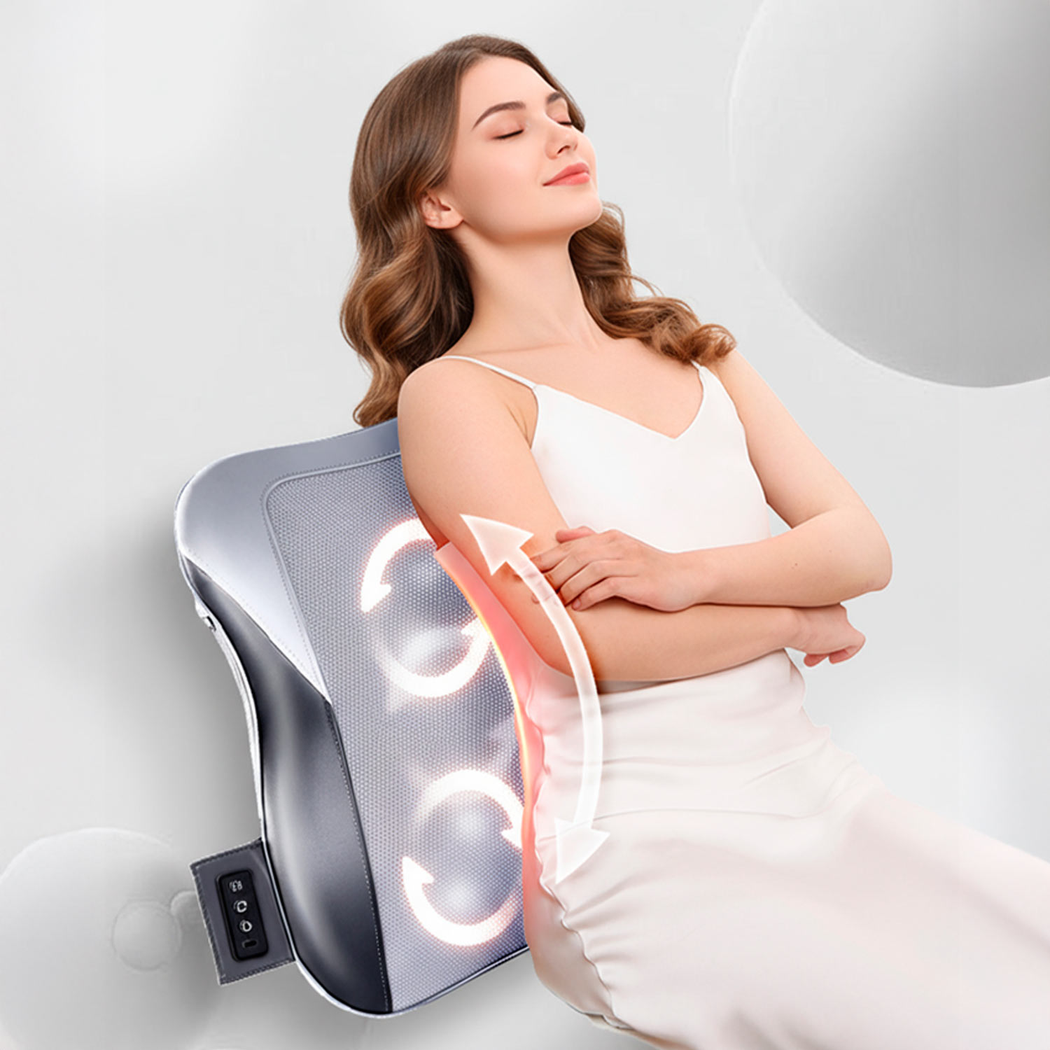 Bem SitzPro - 3D Massageauflage für den Rücken mit Wärmefunktion