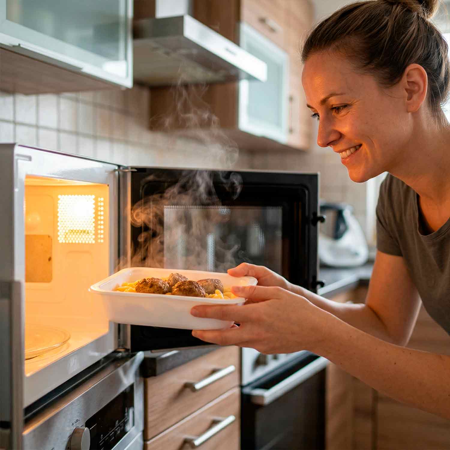 BARIN in 5 Minuten fertig Frikadellen mit Nudeln und Käsesoße, 300 g