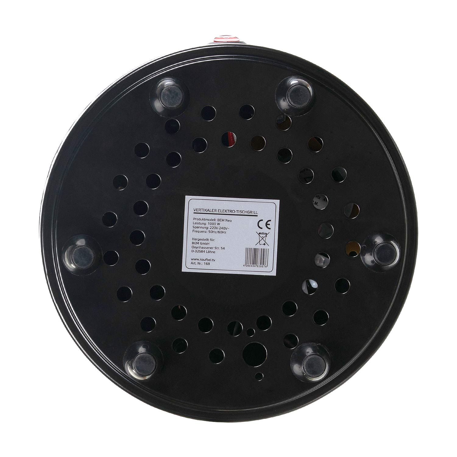 BEM Neo Tischgrill, Schaschlikgrill als Standgrill und Elektrogrill inkl. 12 Spieße