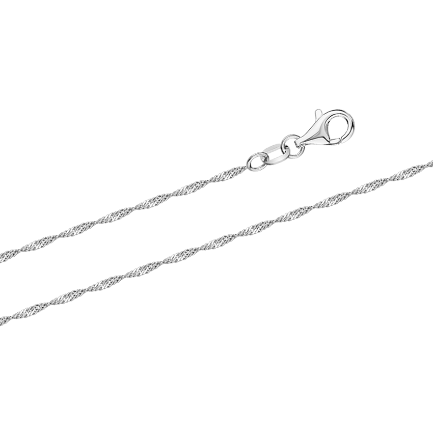 Feine Kette aus Silber 925, Breite ca. 1 mm, Gewicht in 40 cm ca. 1,15 gr.