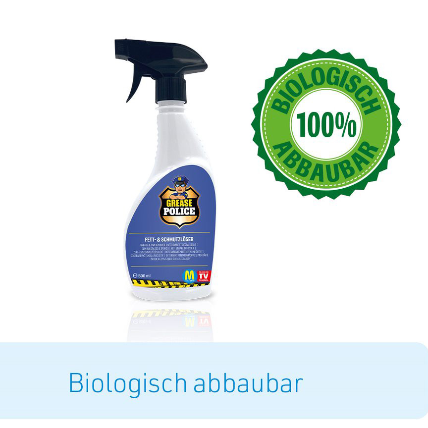 Grease Police Fett- & Schmutzlöser inkl. Mikrofasertuch 500ml + 500ml GRATIS