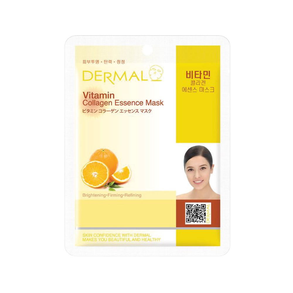 DERMAL Tuch-Gesichtsmaske mit Kollagen und Vitaminkomplex, 23 g