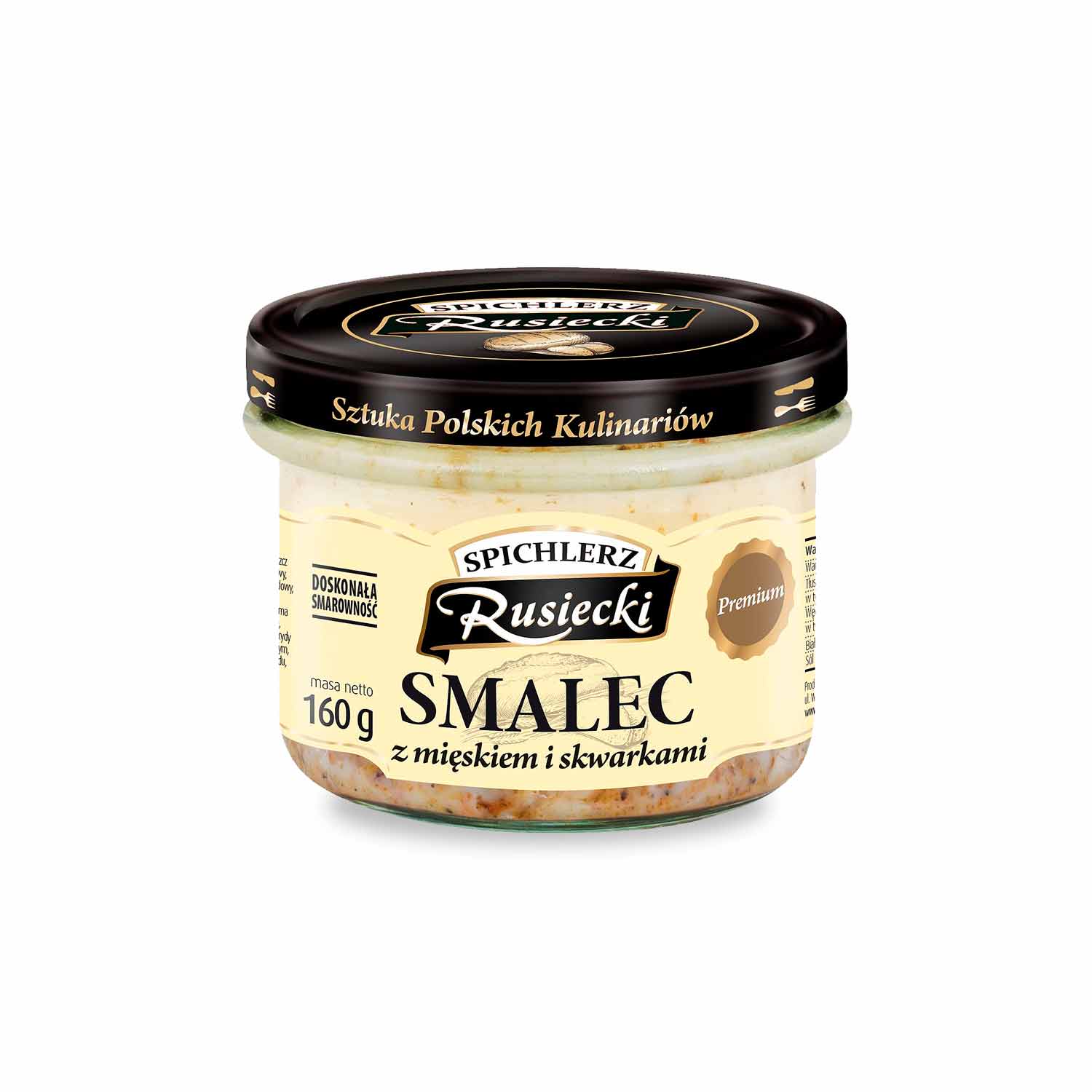 Spichlerz Rusiecki SMALEC Schmalz mit Fleisch und Grieben, 160g