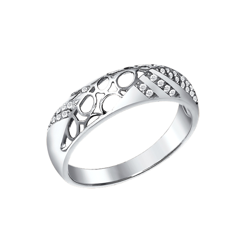 charmanter Damenring, Silber 925, Zirkonia