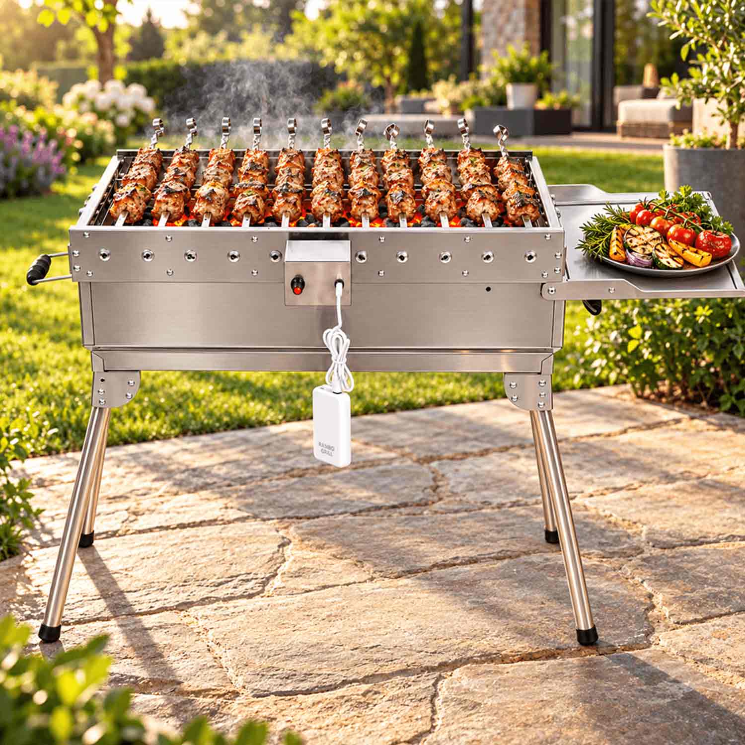 RAMBO GRILL Ares 2.0 — Grillaufsatz mit automatischer Spießdrehung