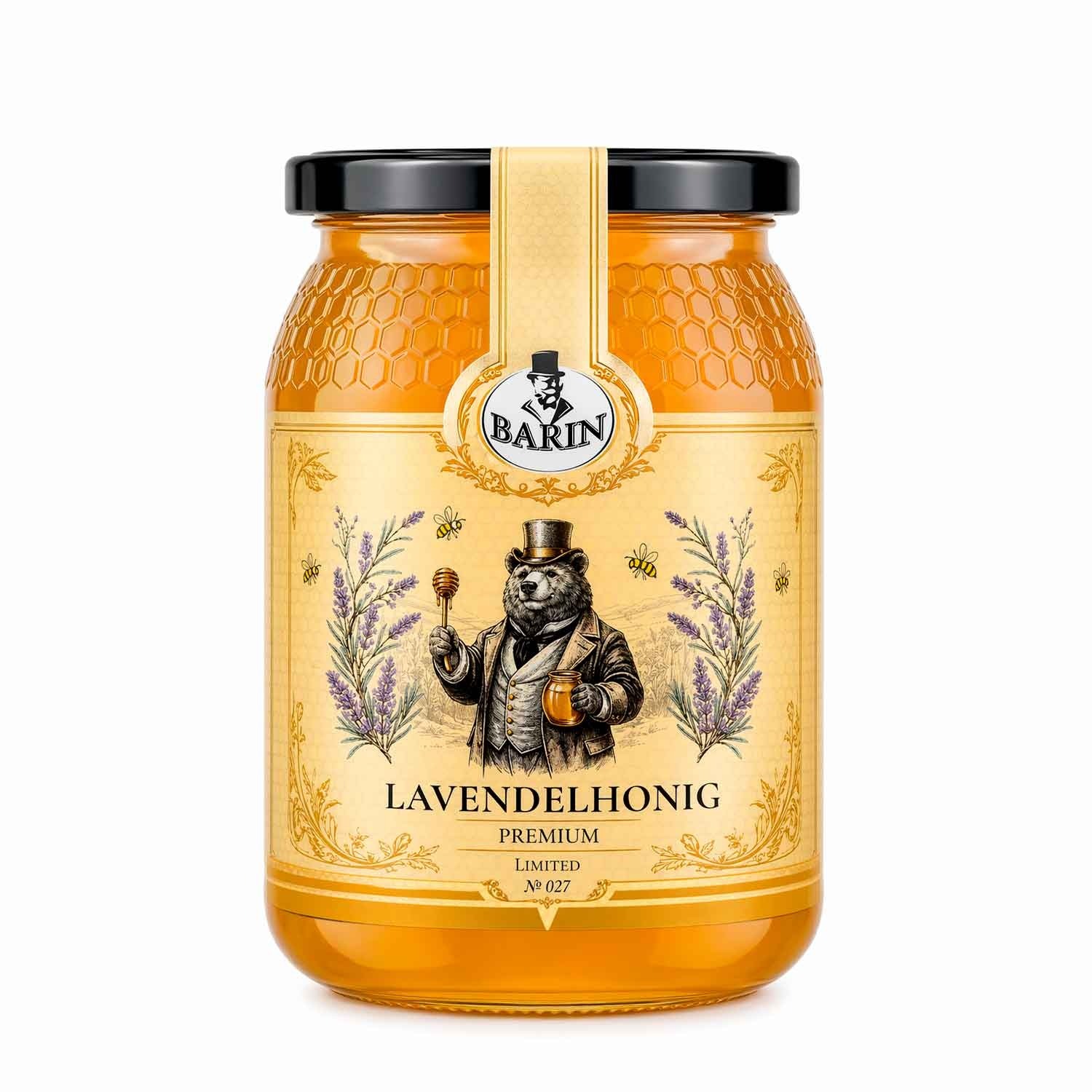 BARIN Honig Genuss Set – Heide, Lavendel & Rosmarin (3 x 500 g)
