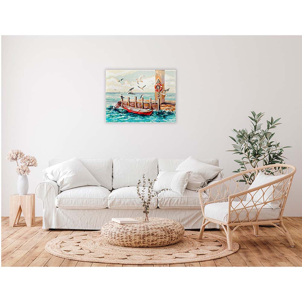 FREYA-Set: Diamond Painting "Meeresbrandung" Diamantstickerei(40 x 30 cm)