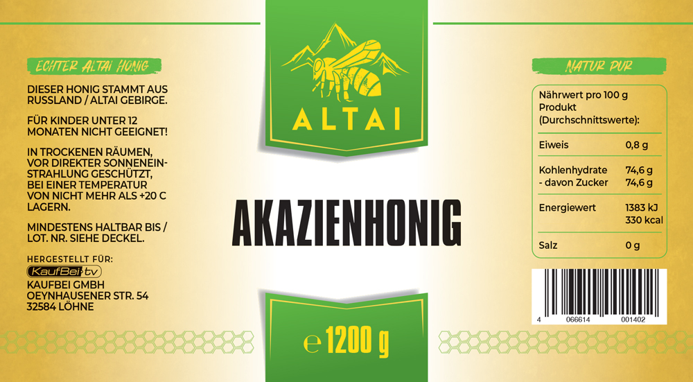 Akazienhonig, 1200 g
