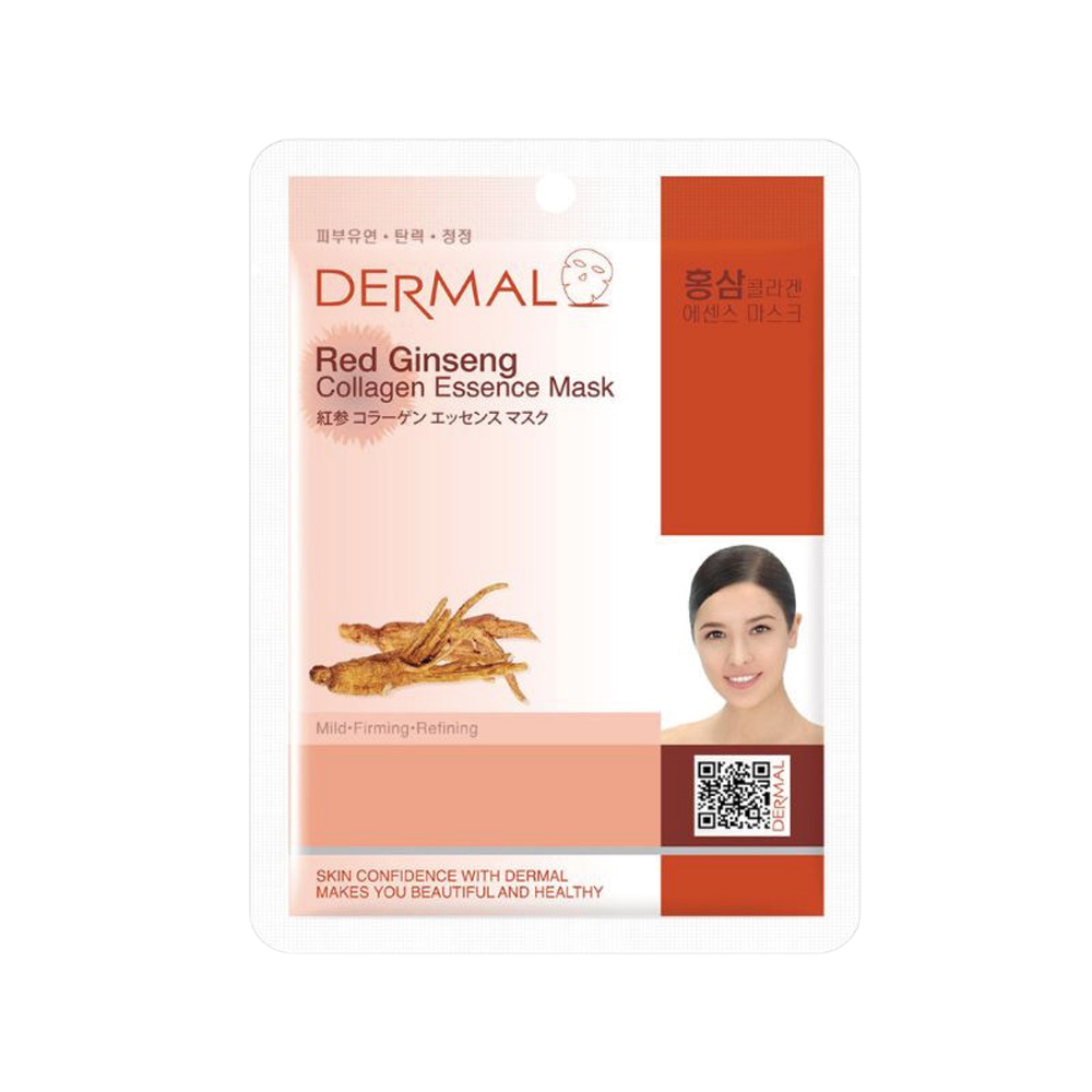 DERMAL Tuch-Gesichtsmaske mit Kollagen und Ginseng, 23 g