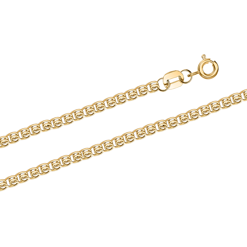 Elegante Kette aus Gelbgold 585, Breite ca. 3 mm