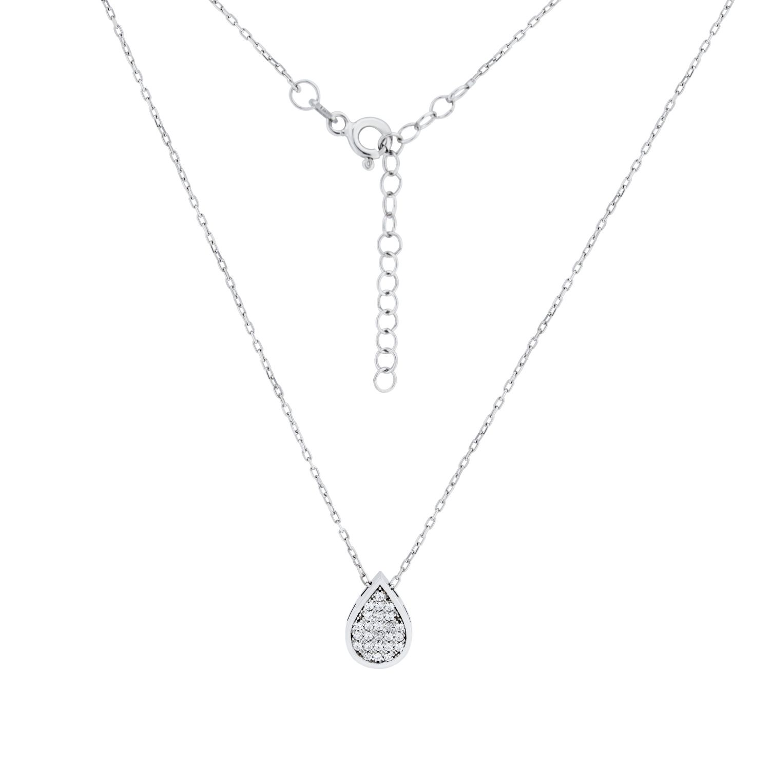 Collier aus 925 Silber mit einem Anhänger aus Swarovski Zirkonia
