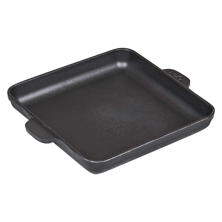 Gusseisen Servierpfanne, quadratisch "Brizoll" H181825, 18 x 18 x 2,5 cm