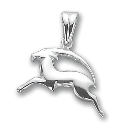 Attraktiver Anhänger Sternzeichen - Steinbock 22.12 - 20.01, Silber 925, Höhe ca. 31 mm