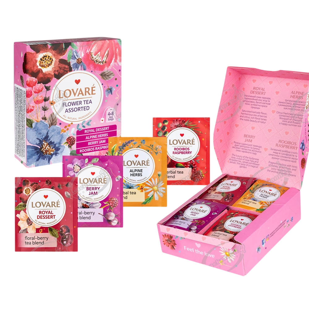 Lovare Blumen Tee-Sortiment, 48 g