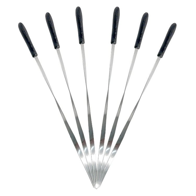 Grillspieß aus Edelstahl für den elektrischen Tischgrill SMAK, 6 Stück, Länge 32 cm