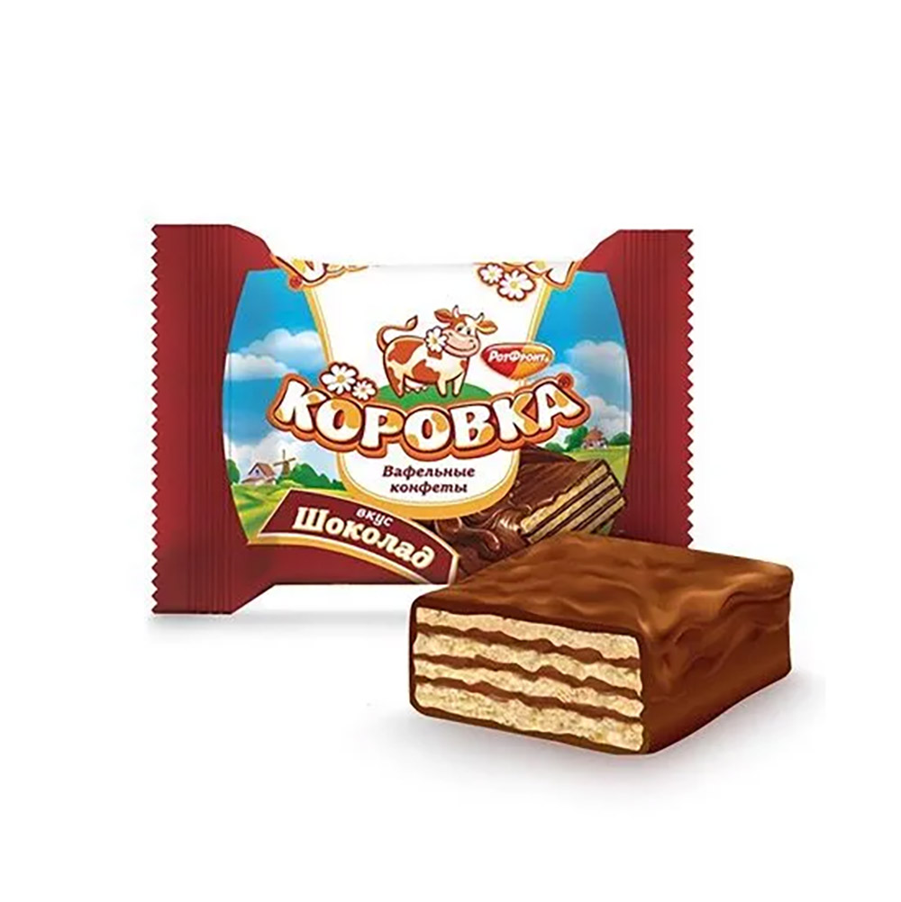 Waffelkonfekt "Korovka" - Schokoladengeschmack, 250 g