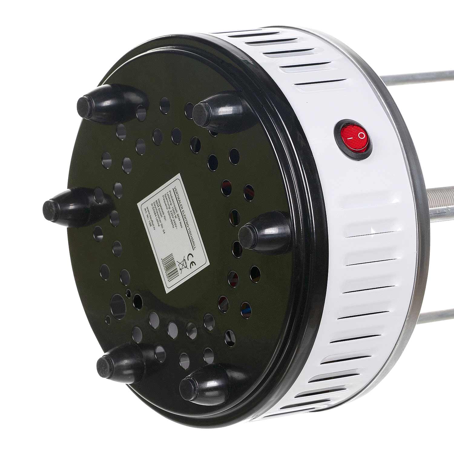 BEM Neo Tischgrill, Schaschlikgrill als Standgrill und Elektrogrill inkl. 12 Spieße