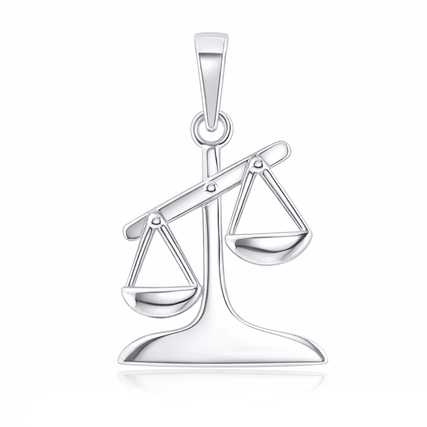 Attraktiver Anhänger Sternzeichen - Waage, 24.09 - 23.10, Silber 925, Höhe ca. 23 mm