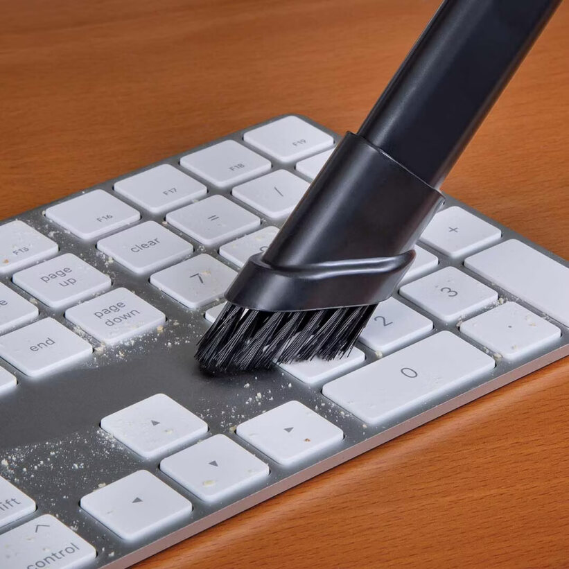 Livington PocketVac - Mini Akku-Staubsauger mit Power-Blasfunktion & Düsen-Set