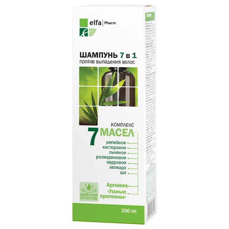 Elfa Pharm Shampoo 7-in-1 gegen Haarausfall, 200 ml