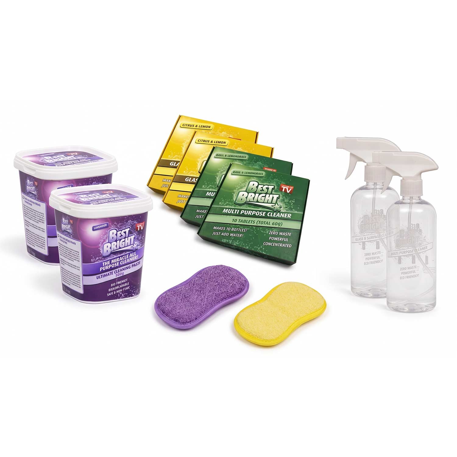 Schick & Glanz Reinigungssystem mit Tabs, Paste und Sprühmopp im XL-Komplettset